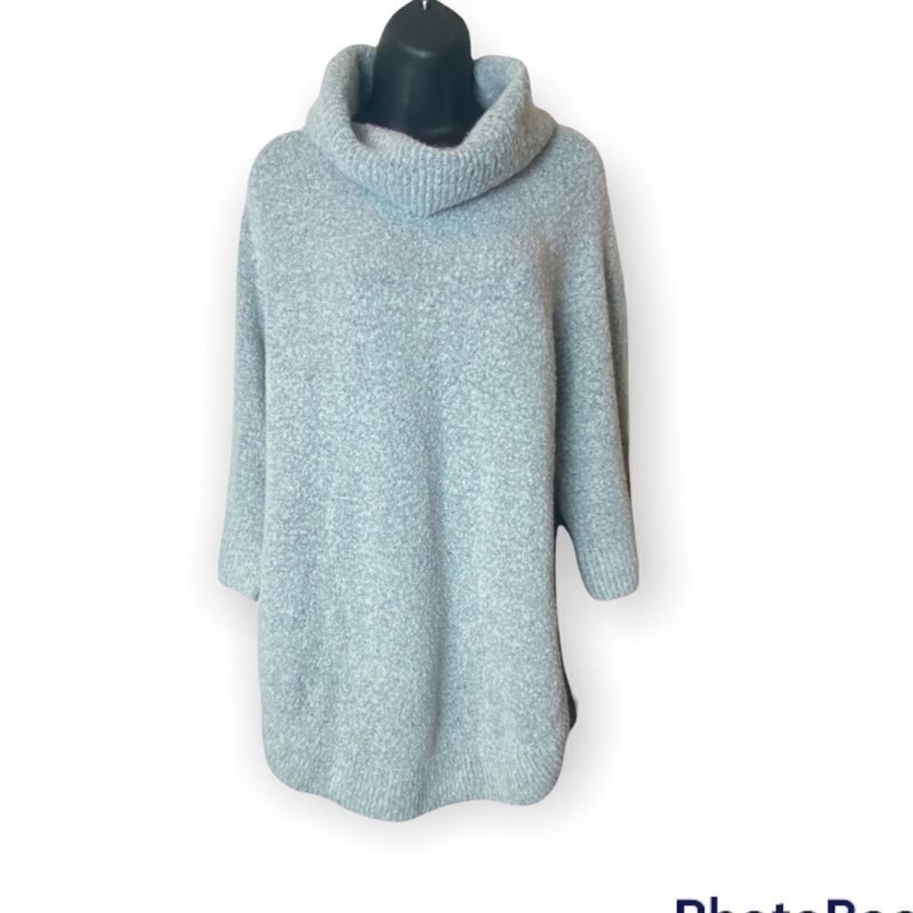 Workshop Republic Clothing Women's Gray Cowl Neck Tunic Sweater Size Medium